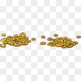 矢量图金色的铜钱边框