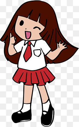 开学季可爱小女孩