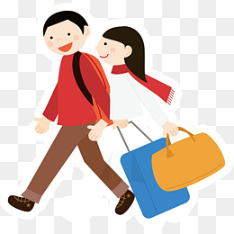 卡通新春带女朋友回家