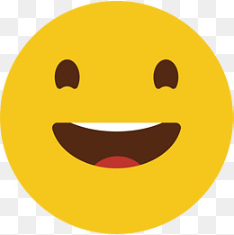 黄色可爱圆脸矢量开心表情
