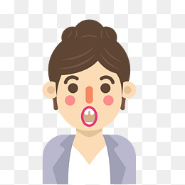 开学小女生卡通人物形象难以下咽表情包