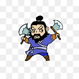 卡通古代英雄将军psd源文件