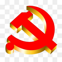 立体金属内发光样式党标镰刀装饰