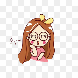 卡通飞吻的表情图素材