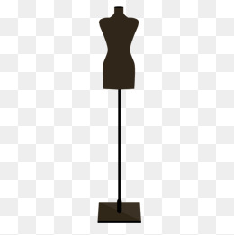 服装店衣架模特手绘图