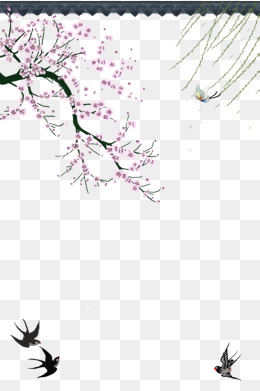 古风桃花主题背景图