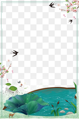 古风桃花主题背景图