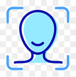 安全人脸识别扫描图标