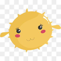 矢量图可爱的小太阳