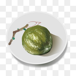 清明节动漫青团插画