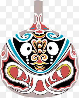 卡通京剧变脸人物图