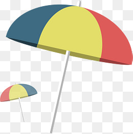 创意卡通雨伞矢量图