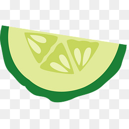 半圆形矢量卡通水果