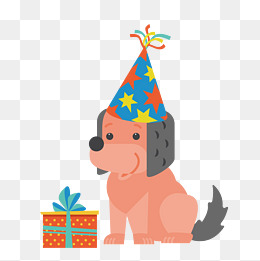 矢量狗狗生日下载