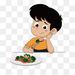 呆萌可爱小孩子吃东西