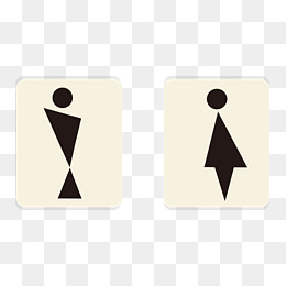 情节打扫标志手绘卡通矢量图