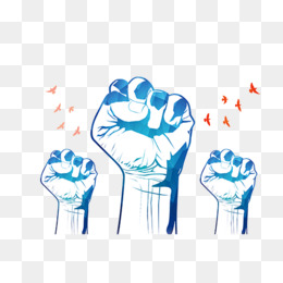 卡通简笔画手绘努力加油拳头装饰设计