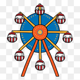 儿童节游乐场摩天轮