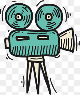 红色卡通电影院放映厅