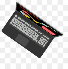 俯视图笔记本电脑设计