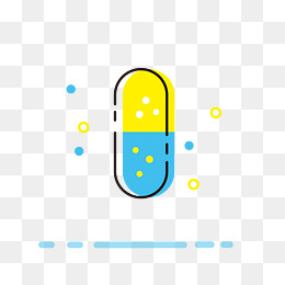 创意手绘卡通药丸