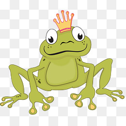 绿色可爱的青蛙png