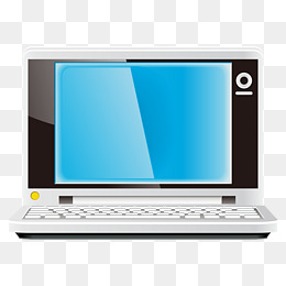 一台笔记本电脑卡通图