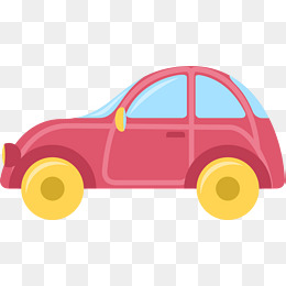 粉色卡通玩具汽车
