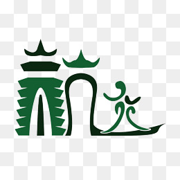 简约印象杭州雷峰塔logo