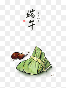 手绘卡通端午节海报设计