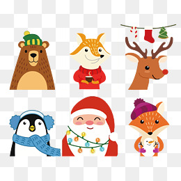 卡通手绘圣诞老人素材图片免费下载_高清png_千库网