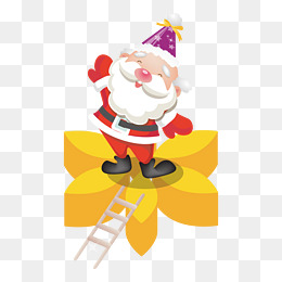 卡通开心的圣诞老人素材图片免费下载_高清png_千库网