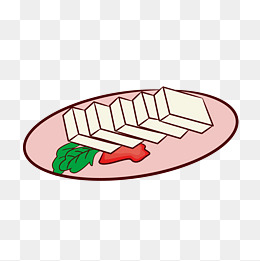 卡通豆腐矢量图下载