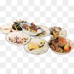 手绘的年夜剩饭效果图
