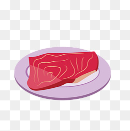手绘猪肉瘦肉设计素材