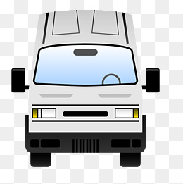 卡通货车车辆设计矢量图