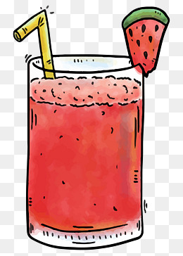 夏季西瓜卡通手绘