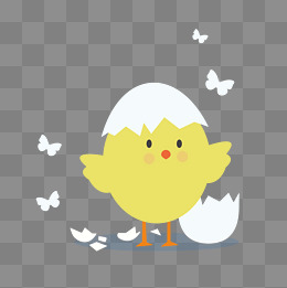 破壳而出矢量卡通风格企鹅素材图片免费下载_高清psd