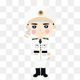 穿着迷彩服的敬礼军人