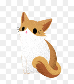 秋天可爱卡通手绘小猫咪