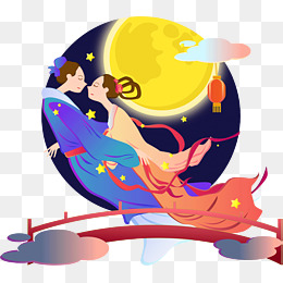 七夕节卡通爱心气球