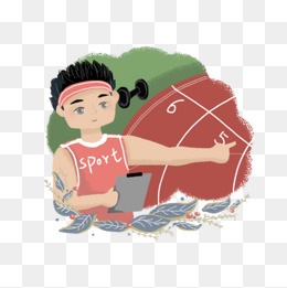 开学季卡通教师素材体育老师