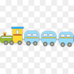 矢量彩色小火车下载