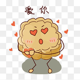 中秋月饼卡通矢量