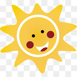 卡通太阳矢量图下载