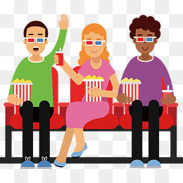 电影院里看电影的人