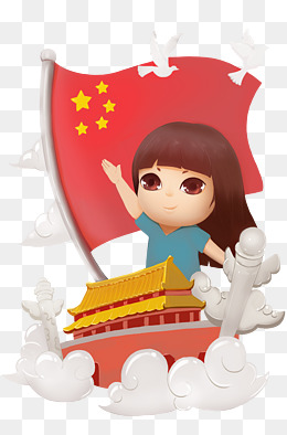 动漫厚涂手绘圣诞树下收礼物的女