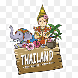卡通泰国可爱大象
