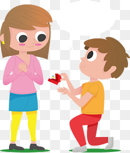 幸福浪漫情侣求婚