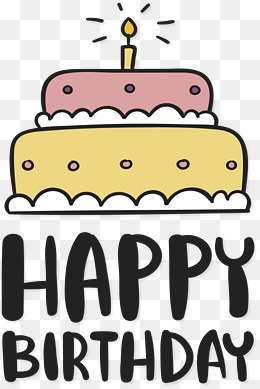 生日快乐卡通蛋糕